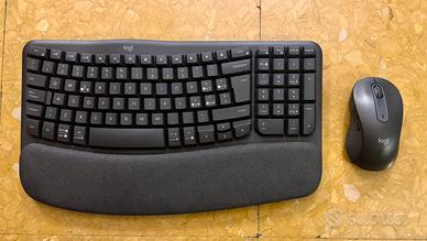 Logitech Tastiera Wave Keys + Mouse M650 L
