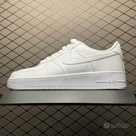 Nike Air Force 1 07 Low-Top Sneakers, Bianco37.5