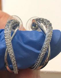 Orecchini cerchio Swarovski