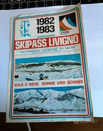 dépliant promozionale d'epoca Livigno 1982