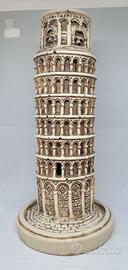 Statuina Torre di Pisa portacandele vintage 20cm