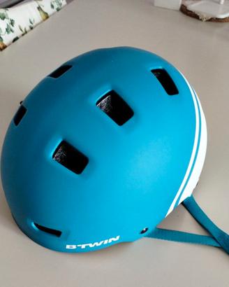 Casco bici B'Twin TEEN 520 Blue taglia 55-59 cm