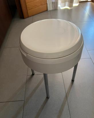 Sgabello contenitore vintage