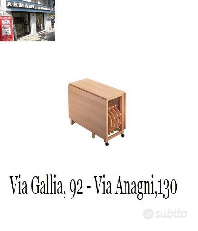 Subito - TAVOLINI TRASFORMABILI A ROMA - VIA GALLIA,92- - Tavolino  trasformabile Sesamo faggio -tavolini a r - Arredamento e Casalinghi In  vendita a Roma