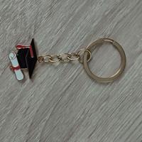 Portachiavi decoro borsa cappello laurea