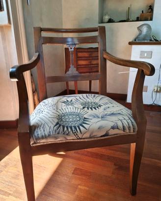 Sedia Antica in Noce Massello – Stile Luigi XV 