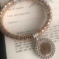 BRACCIALE ARGENTO LAMINATO ORO ROSA