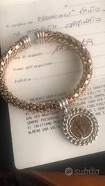 BRACCIALE ARGENTO LAMINATO ORO ROSA