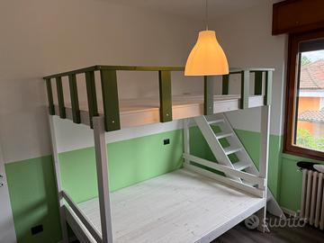 Soppalco  letto a soppalco su misura