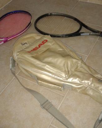 Racchette da tennis e borsone 