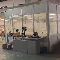 Box ufficio componibile con pareti vetro