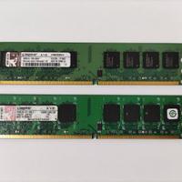 RAM 2x1Gb DDR2 667 MHz kingston
