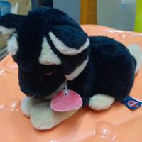 Pupazzo Trudi cane nero e bianco