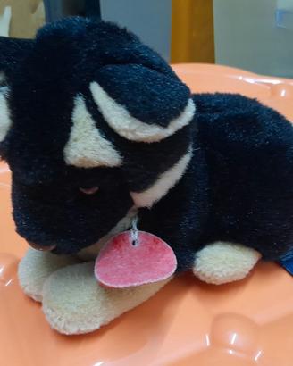 Pupazzo Trudi cane nero e bianco