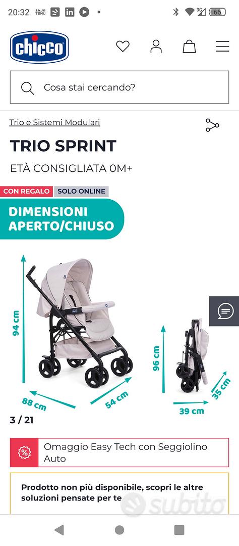 Passeggino Chicco Trio Sprint - Tutto per i bambini In vendita a Milano