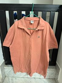 Polo/ maglietta Lacoste rosa salmone taglia 7