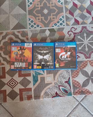Giochi ps4: RDR 2 gran turismo batman arkham knigh