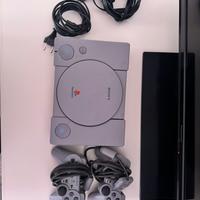 Playstation 1 con memory giochi e 2 controller