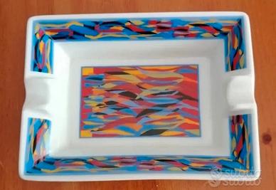 Posacenere  porcellana dipinto a mano anni 80 