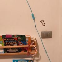 lampada applique palloncino azzurro