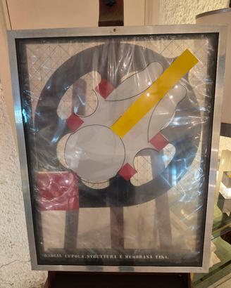 Gio Pomodoro scultura cunetica quadro a 3 vintage 