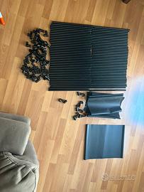 Set pezzi vari per armadio in stoffa