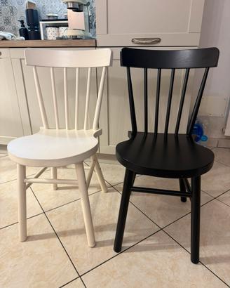 2 sedie Norraryd in legno ikea