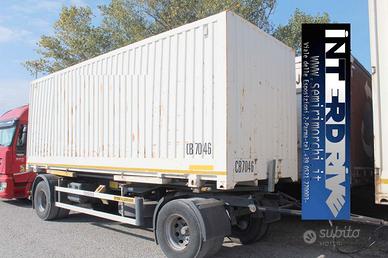rimorchio porta casse mobili container merker usat