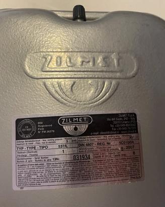 VASO ESPANSIONE 8 lt 3/8 Zilmet Tipo 537/L