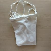 Body bianco con schiena scoperta