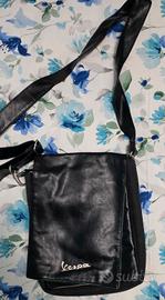 borsa tracolla Vespa (Piaggio) in similpelle nera