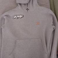 felpa element grigia con cappuccio 