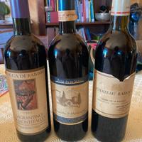 3 bottiglie di Vino di alta qualità ed annata