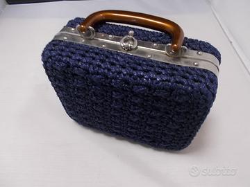 BORSETTA BAULETTO ALL'UNCINETTO "VINTAGE"
