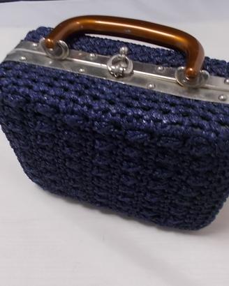 BORSETTA BAULETTO ALL'UNCINETTO "VINTAGE"