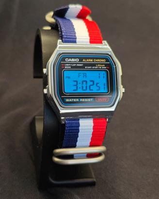 Orologio Casio cinturino Nato e acciaio A158 nuivo