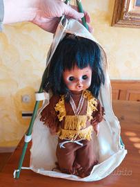 Winnetou Bambola Indiana vintage '80