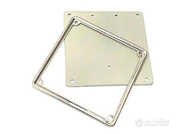 PORTATARGA + CORNICE 17X17 VESPA VNB VBB VNA FARO 