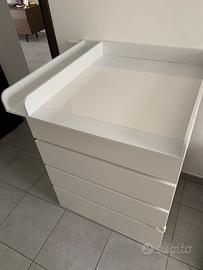 Fasciatoio cassettiera ikea malm