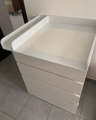 Fasciatoio cassettiera ikea malm