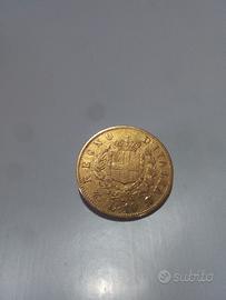 Vittorio Emanuele 10 lire oro 1873. 19 mm. R