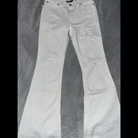 jeans bianchi a zampa