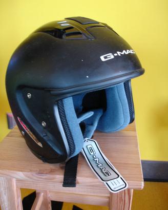 casco jet nero opaco g-mac taglia M senza visiera