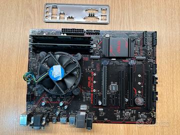 Asus prime B-250 plus con cpu I7 77700 e 8 gb ram