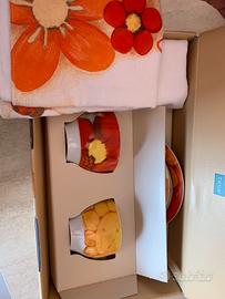 Thun set colazione 2 tazze ,piattini, tovagliette