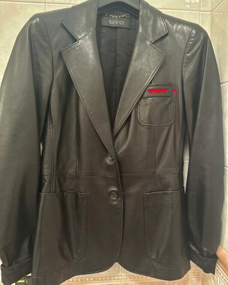 🖤 Giacca da donna GUCCI in vera pelle tg 40