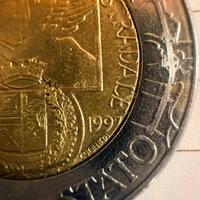 500 lire 1997 polizia di stato errore di conio