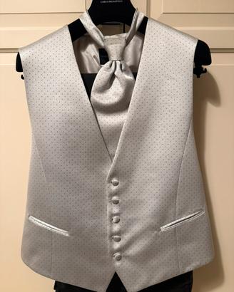 Gilet panciotto e cravatta ascot Carlo Pignatelli