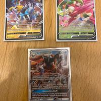 Carte Pokemon - Raikou V, Tsareena V, Greninja GX