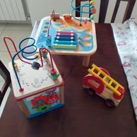 Giochi in legno per bimbi.